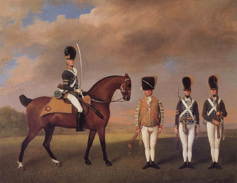 George Stubbs Soldiers of the 10th Light Dragoons France oil painting art